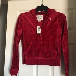 Gap Kids Red Zip Up Hoodie -Girls